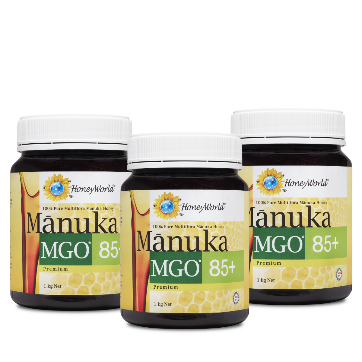 HoneyWorld®Manuka MGO 85+ 1kg (3 Bottles)