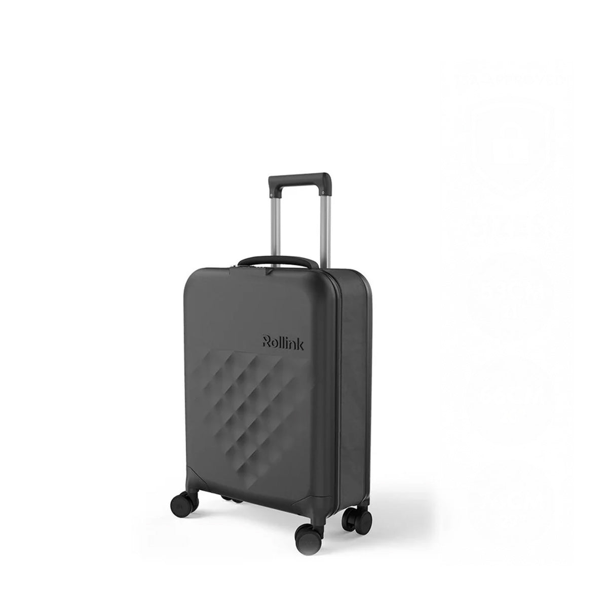 Rollink VEGA 360 Flex 4Wheel Spinner Luggage - Black