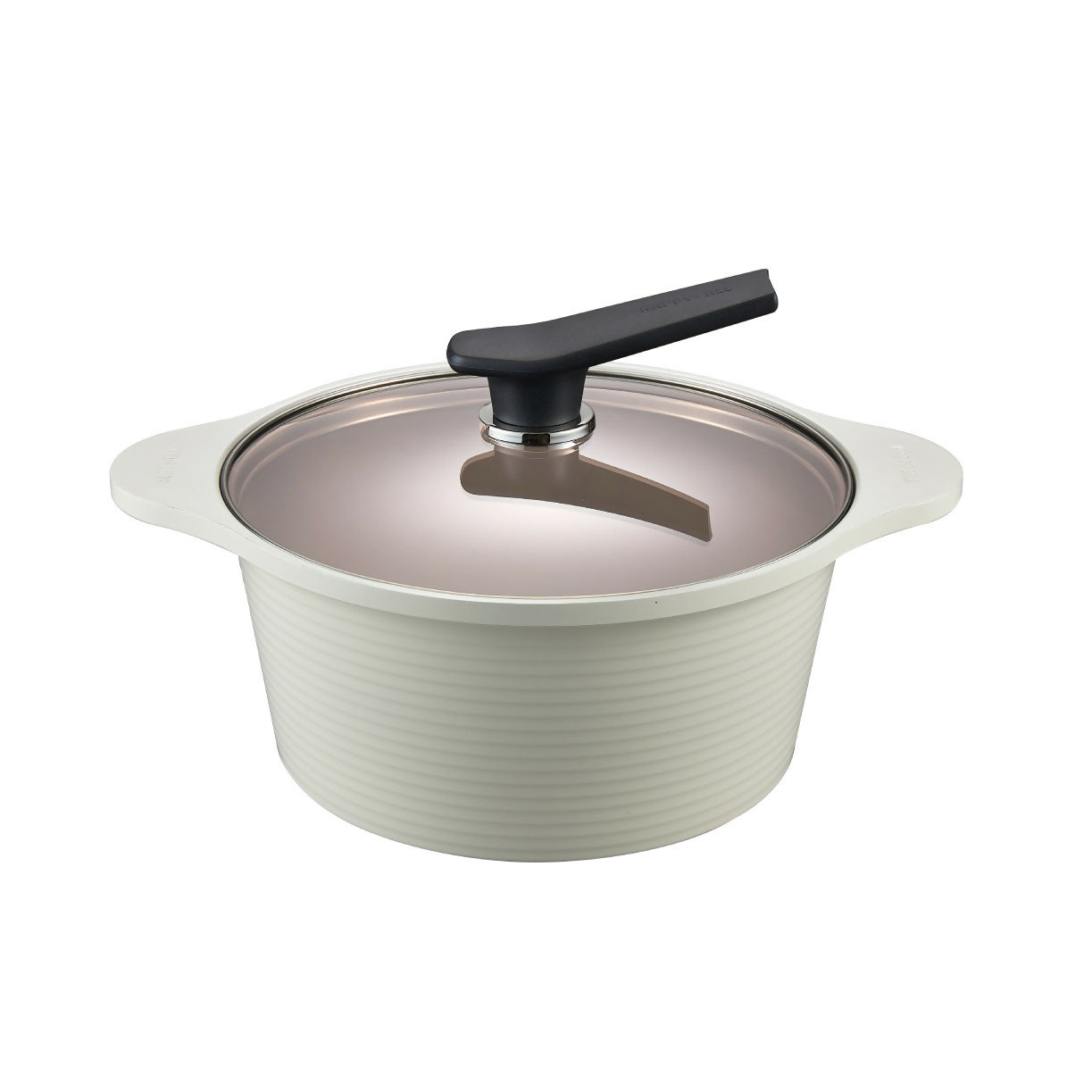 Happycall 24cm Onde IH Die Cast Pot + Diamond Porcelain IH Wokpan + S/Steel Steamer Set (4003-1231 & 4001-0223 & 3800-1002)