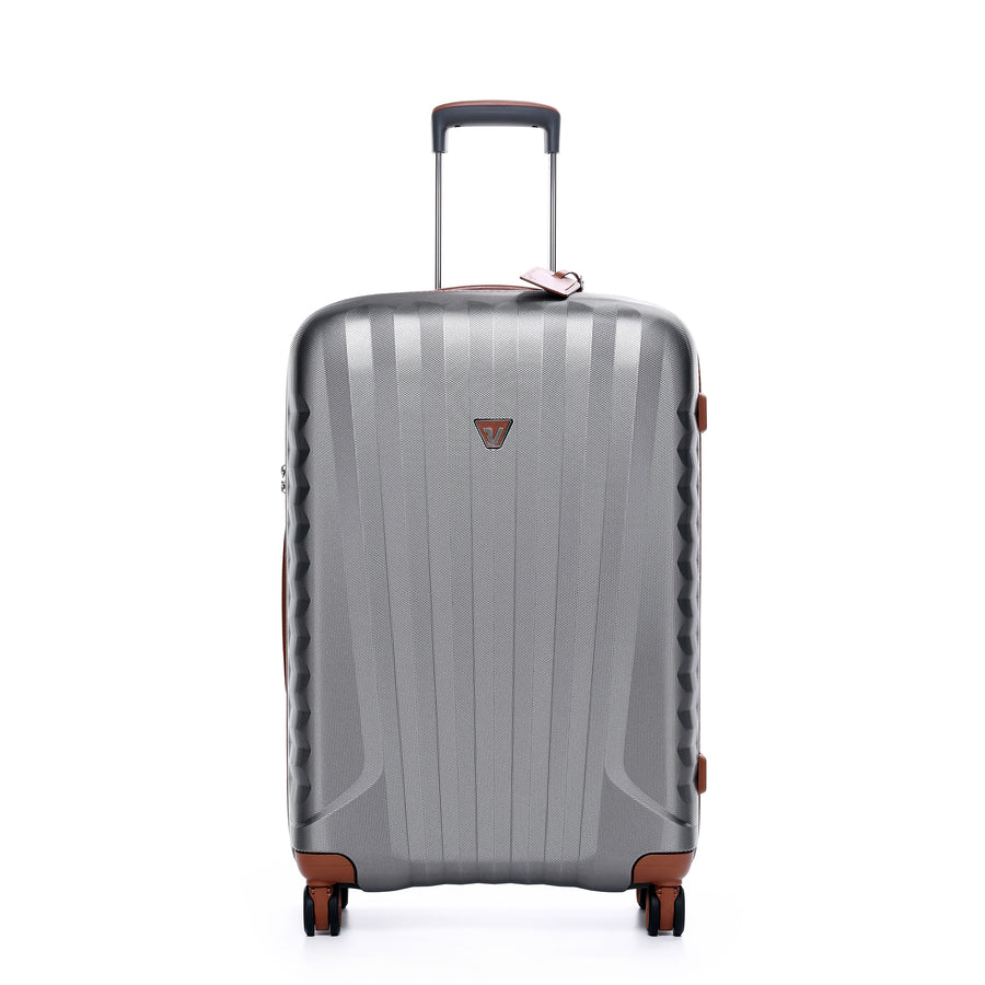 Roncato Elite 2.0 Polycarbonate Trolley Case 72cm Made in Italy, Cognac/Titanio Colour SKU 4428821 $569 + FREE 6IN1 PACKING CUBE