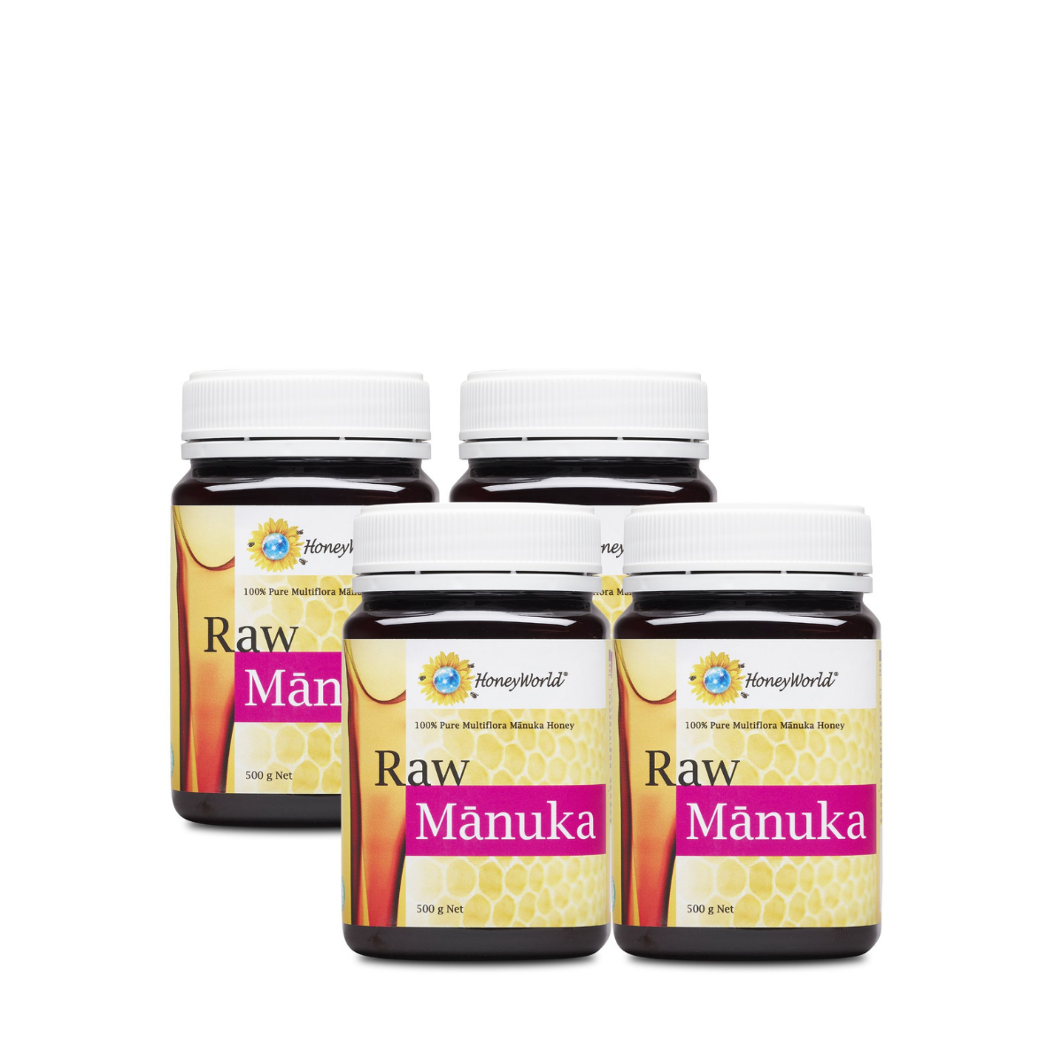 HoneyWorld® Raw Manuka 500g (4 Bottles)
