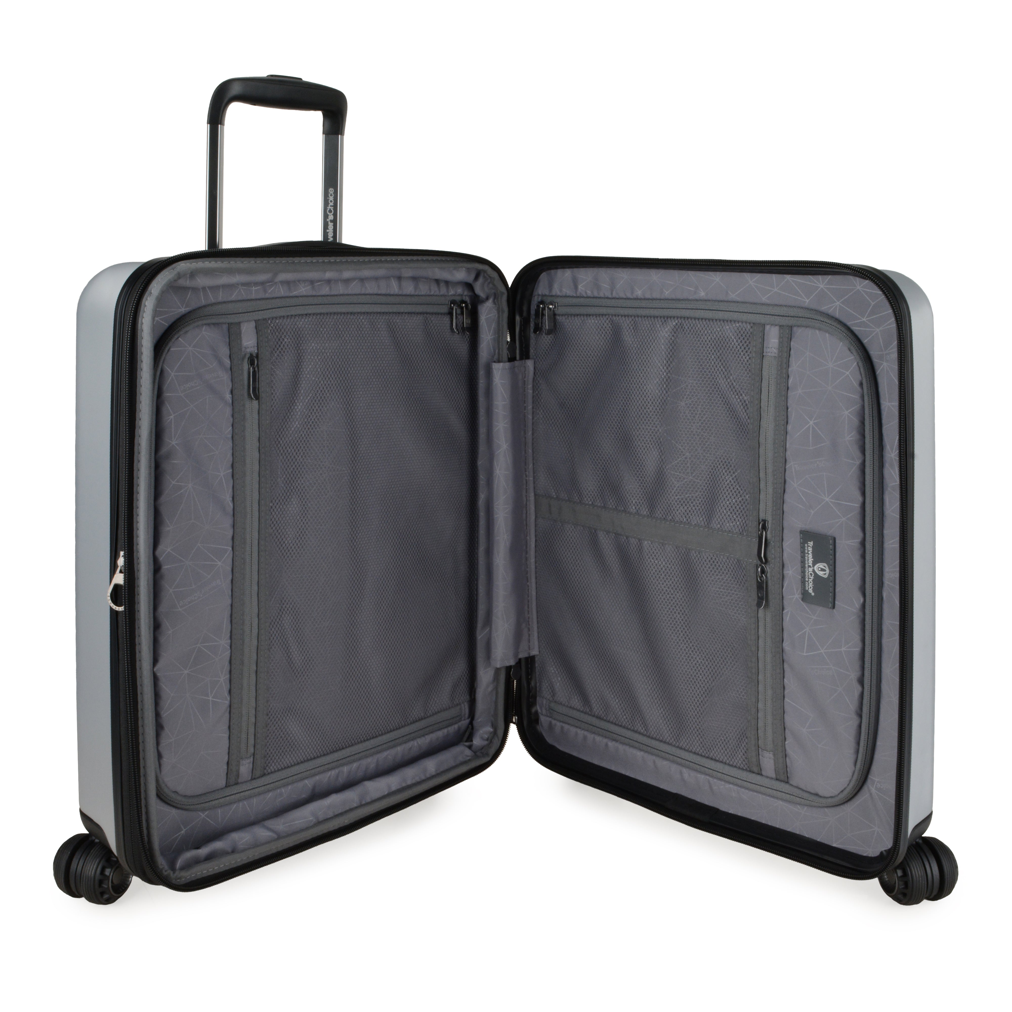 Traveler's Choice Cyclone Wheels Expandable Trolley Case with TSA Lock and Anti-theft Zipper