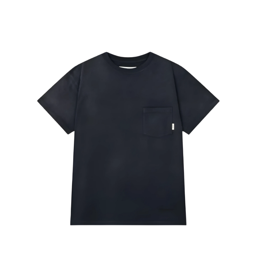 Man On The Boon Made In Usa Washed Pocket T Shirt Black