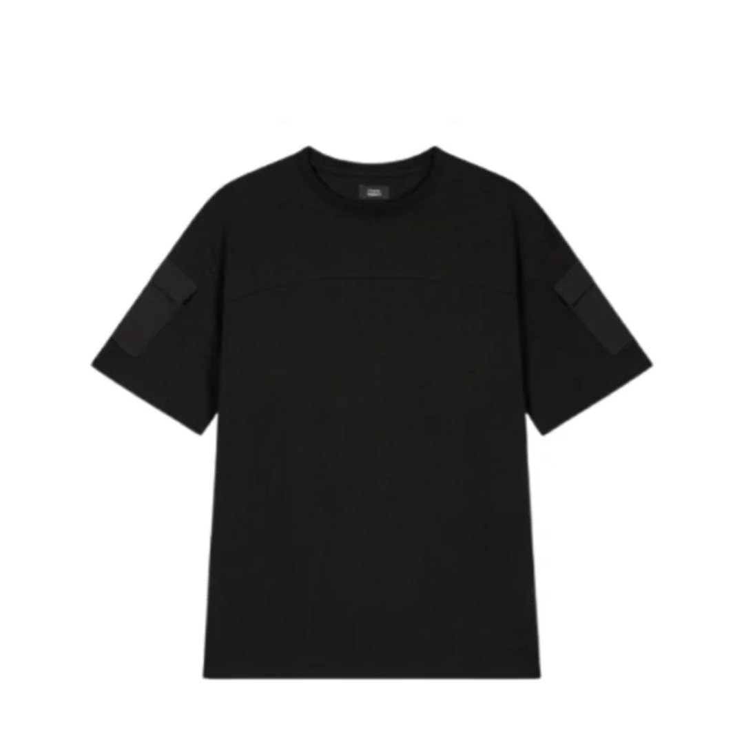 Studio Tomboy Sleeve Pocket Woven Color T-Shirt
