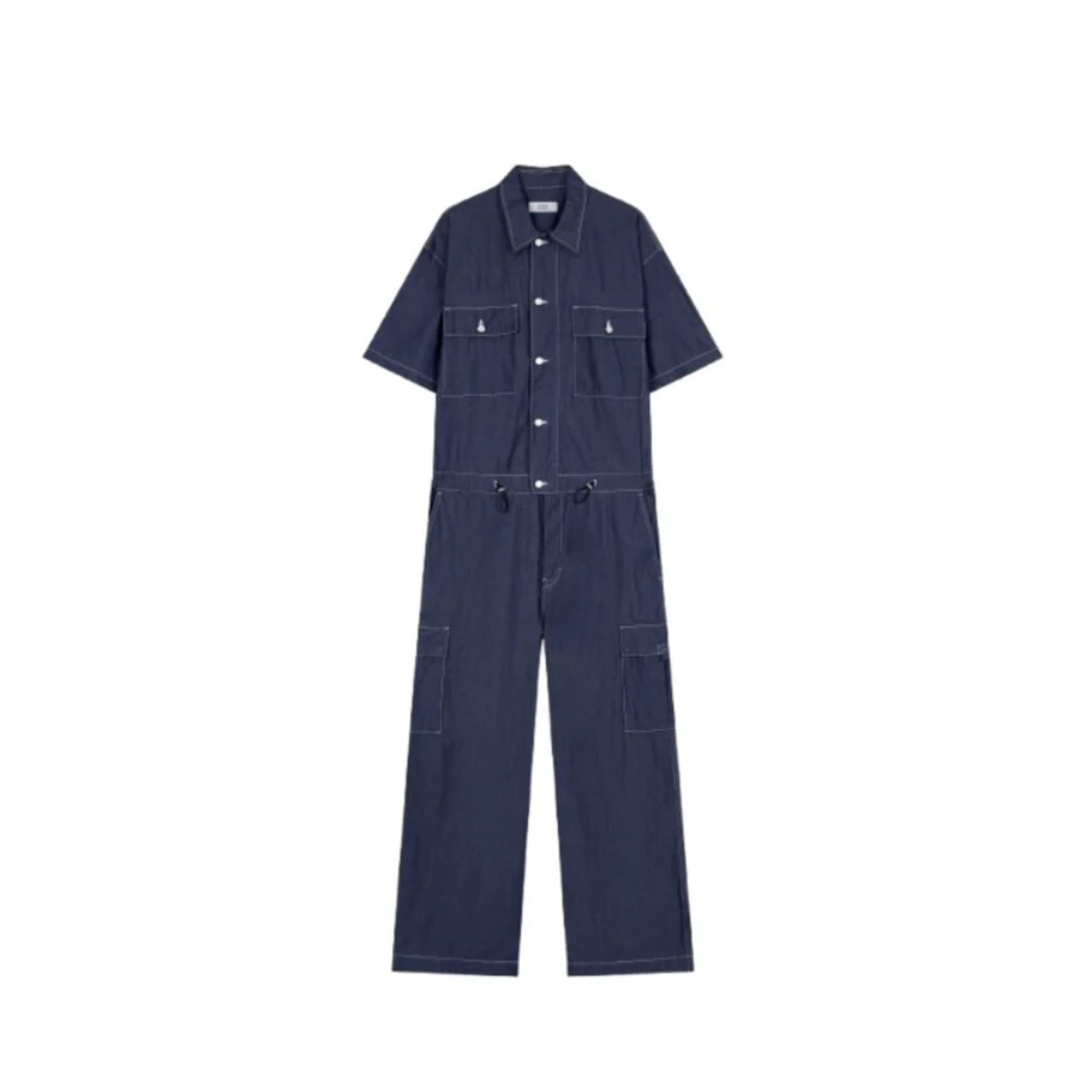Studio Tomboy Cargo Jumpsuit Blue