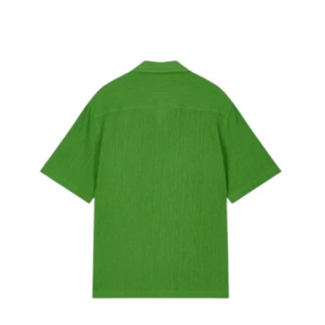 Studio Tomboy Pleated Jersey Pajama Shirt Green