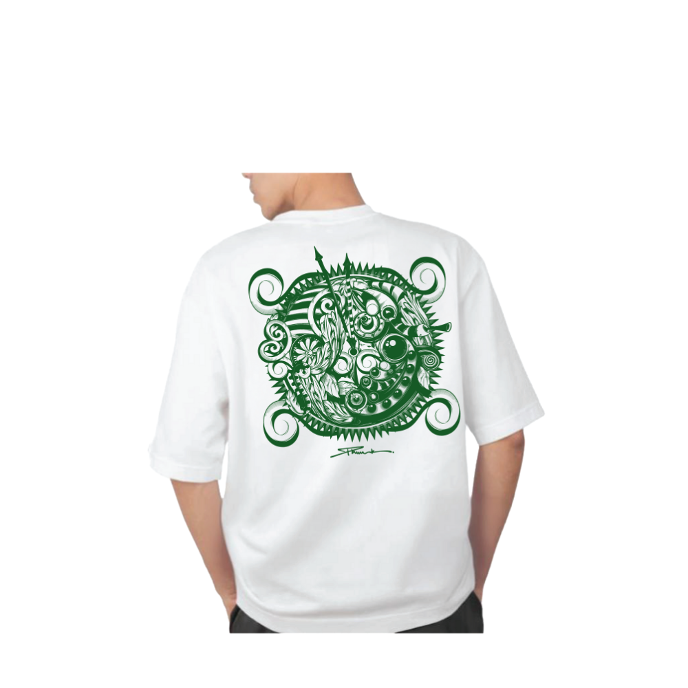 Studio Tomboy x Phunk Collab T-Shirt – Print A-Green