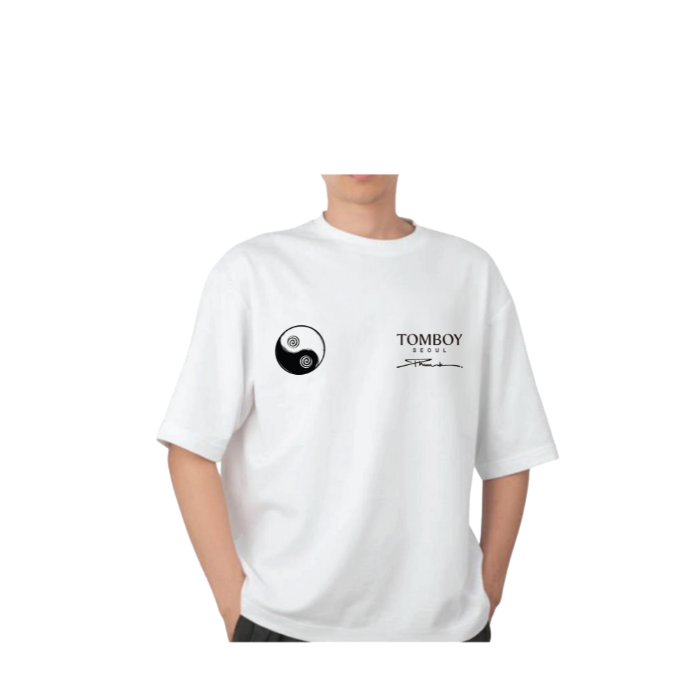 Studio Tomboy x Phunk Collab T-Shirt – Small Print D-Monochrome