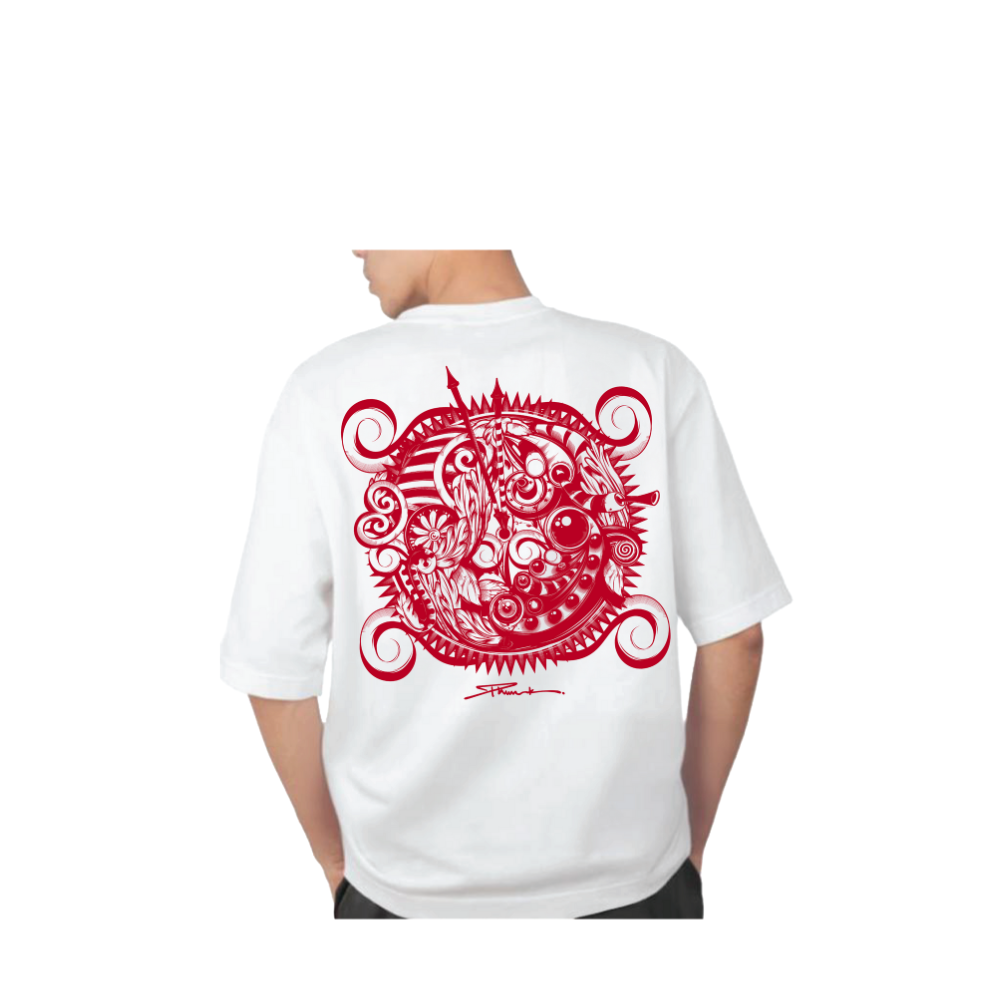 Studio Tomboy x Phunk Collab T-Shirt – Print A-Red