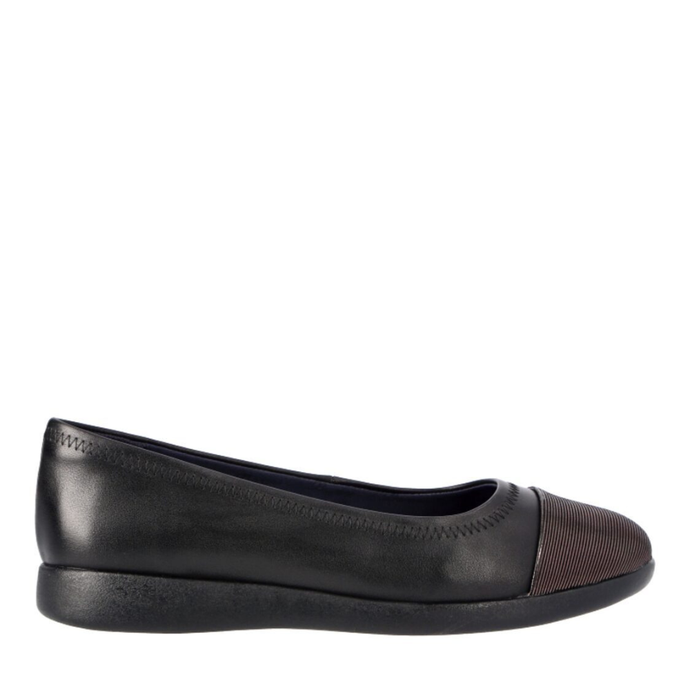 Barani Leather Pumps/Ballet Flats 1321 Black