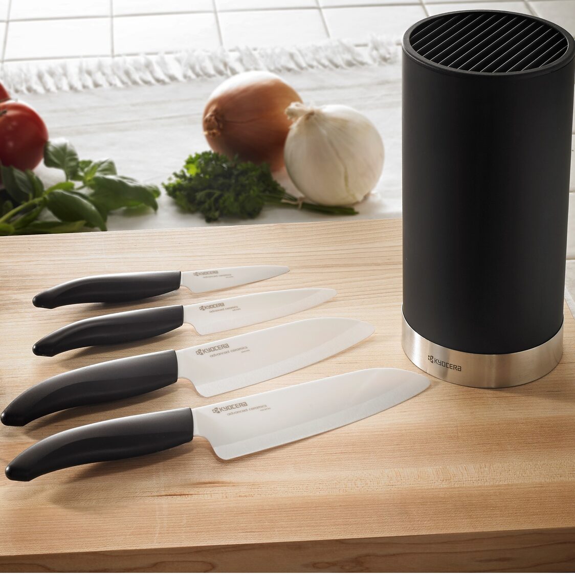 Kyocera Universal Knife Block - Black (KB-U-BK)