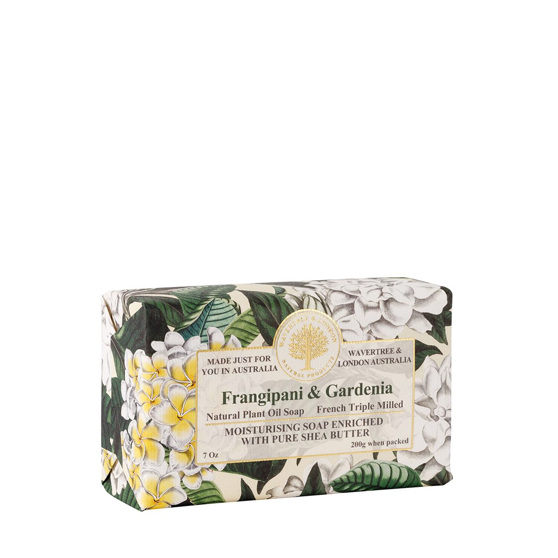 Wavertree & London Frangipani & Gardenia Soap Bar 200g