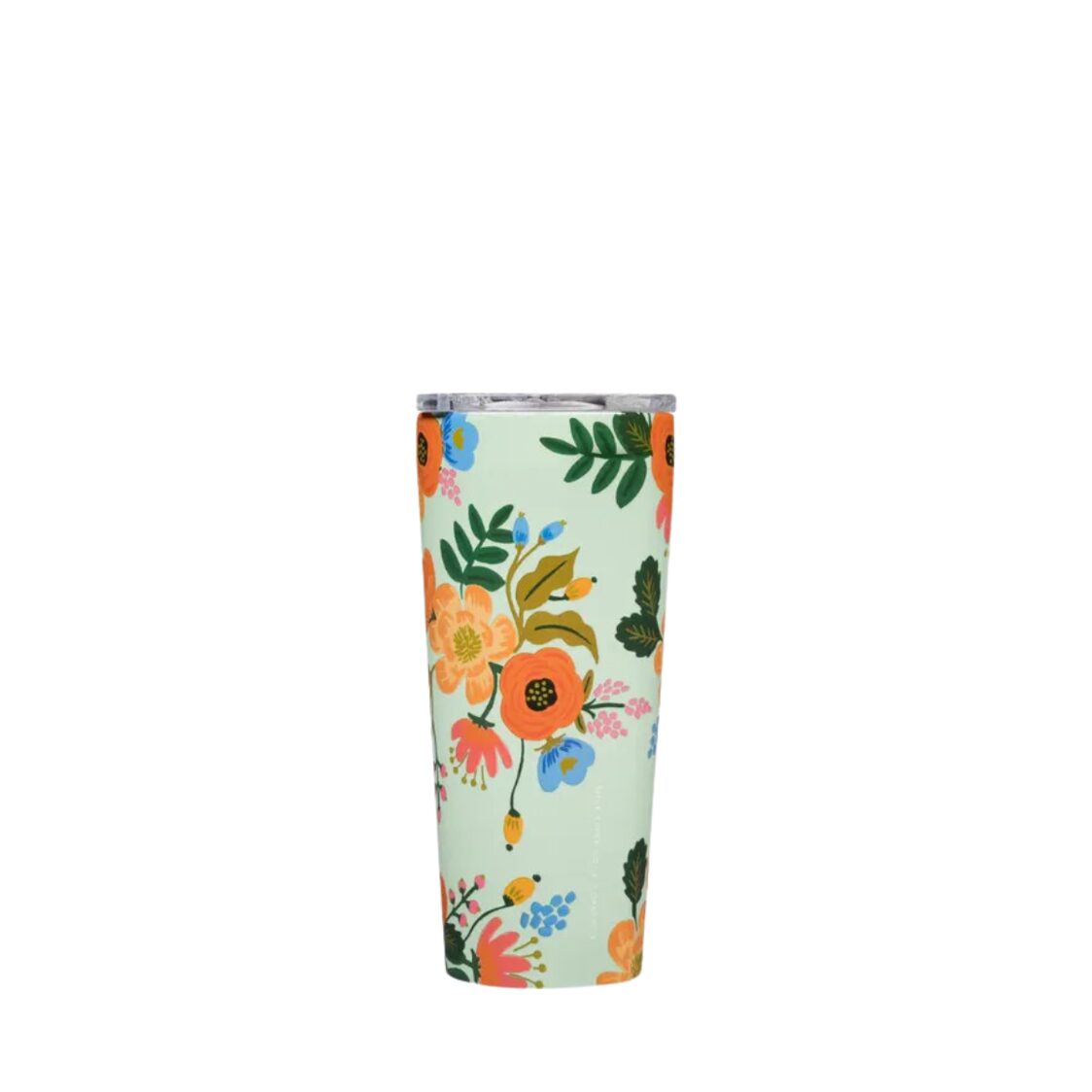 Corkcicle 16oz Tumbler Rifle Paper Series - Mint Lively Floral