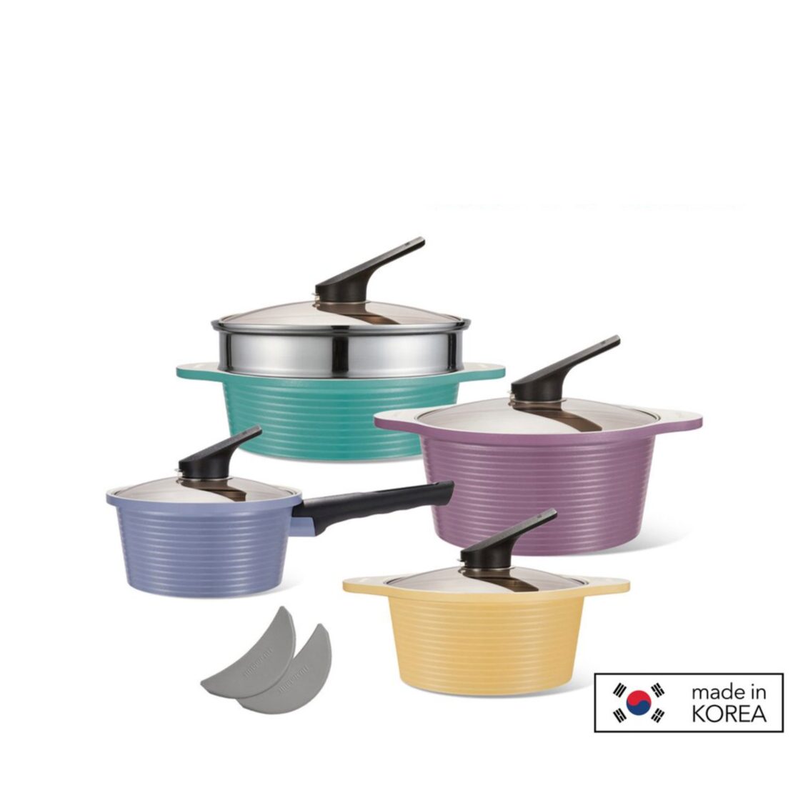 Happycall Arbor Blanc 5pc Die Cast Advanced Ceramic Cookware Set (3900-2293)