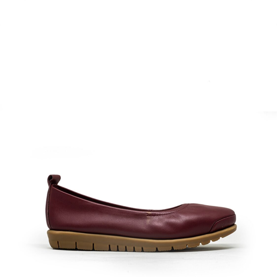 Barani 8841-2 Leather Pumps/Ballet Flats (Red)