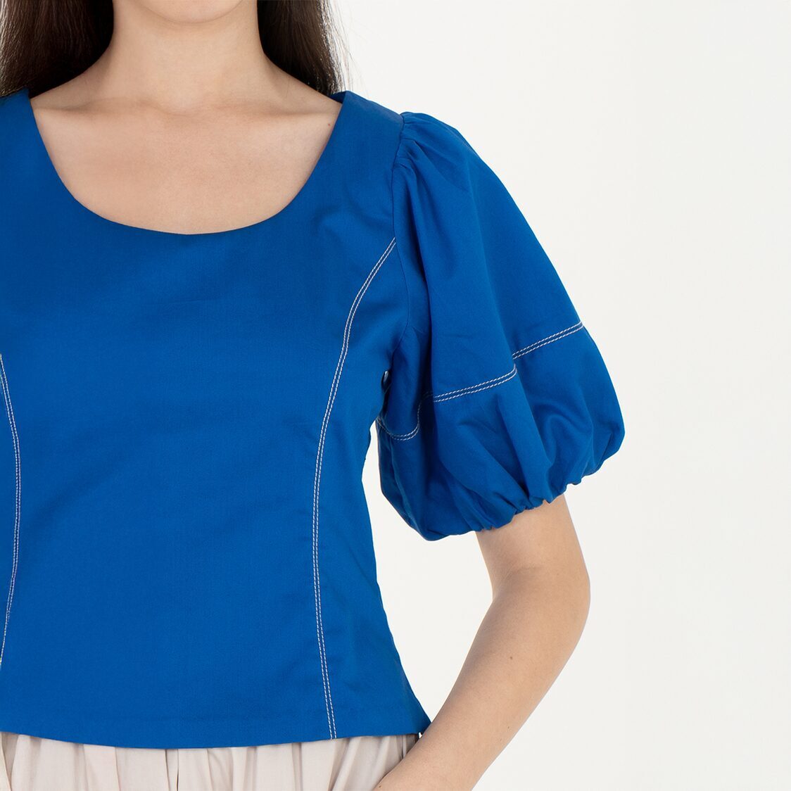 K/Woods Stain Repellent Seam Theory Top in Blue