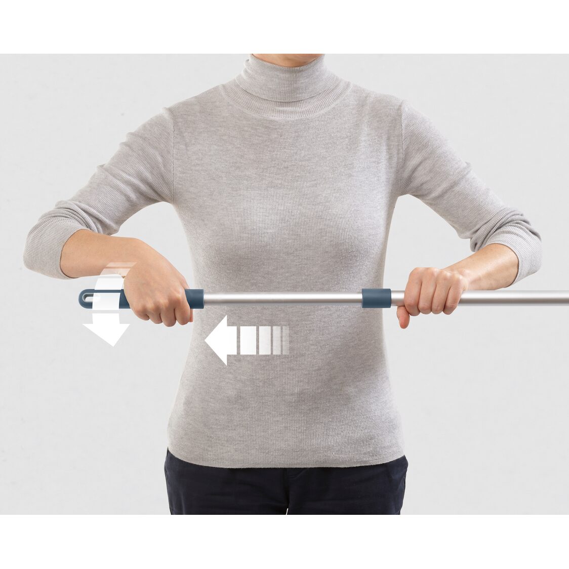 Joseph-Joseph CleanStore Blue Wall-mounted Broom