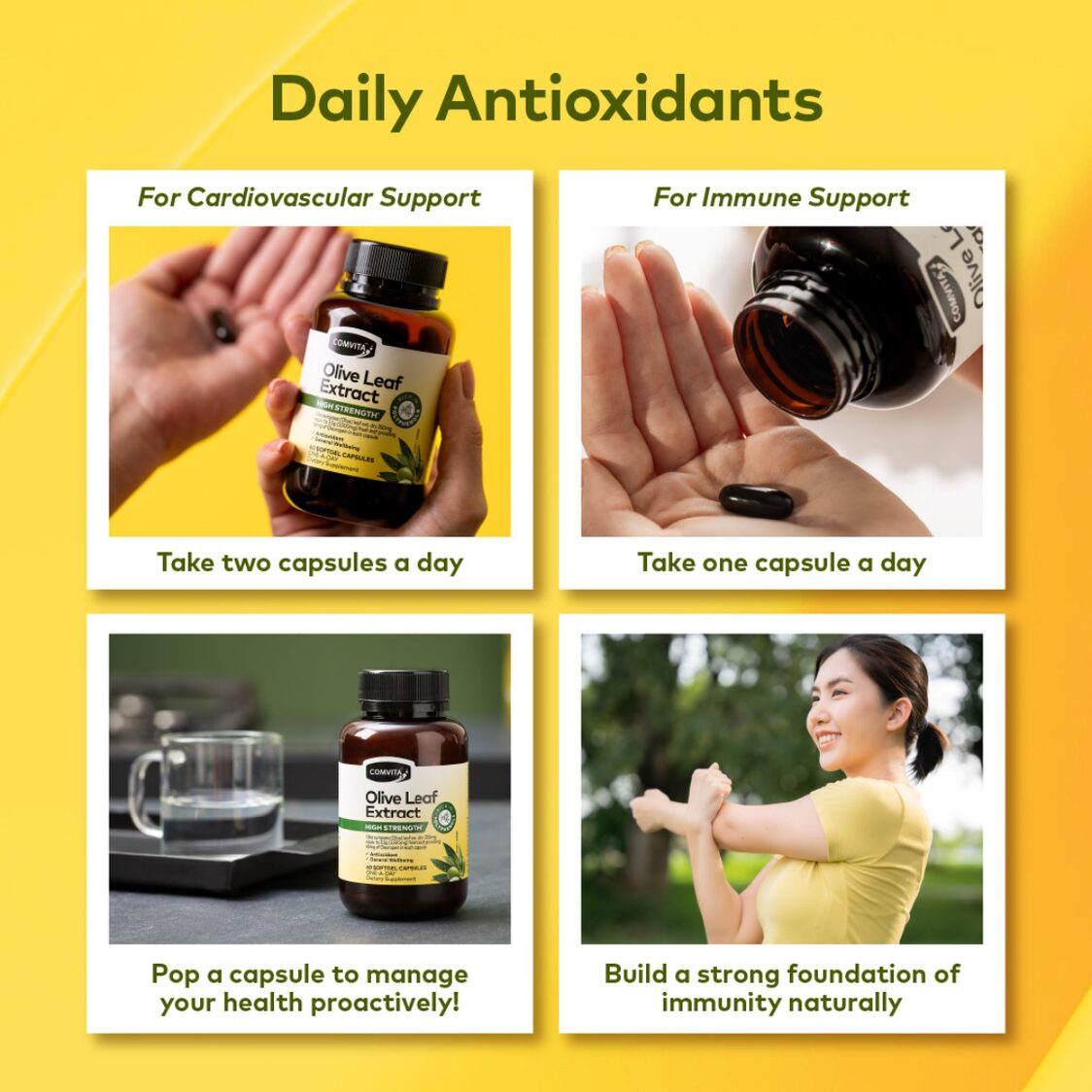 Comvita Olive Leaf Extract High Strength Capsules 60s