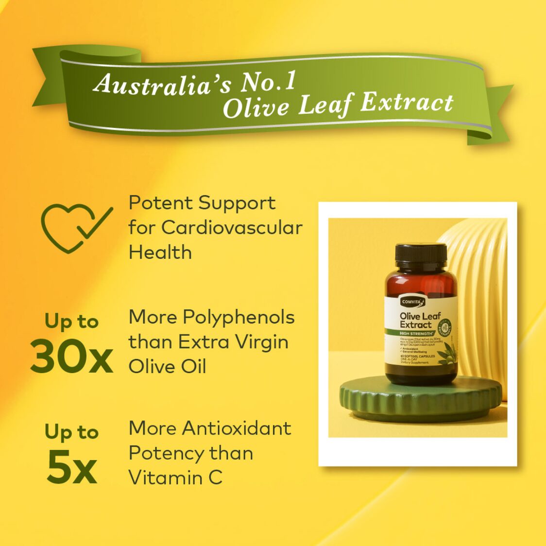 Comvita Olive Leaf Extract High Strength Capsules 60s