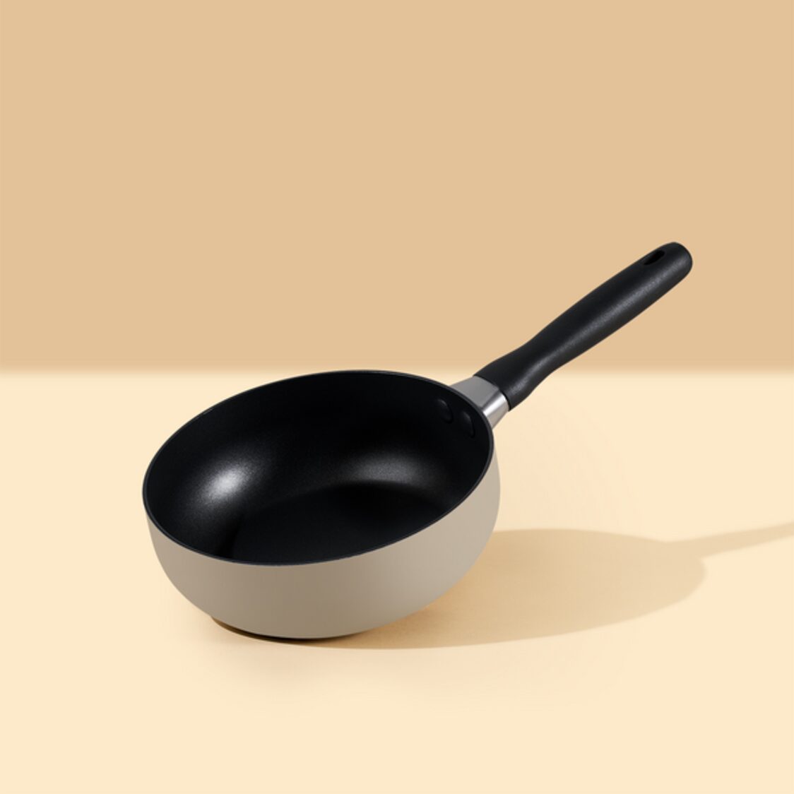 Meyer Bauhaus Nonstick Warm Grey Open Saucier 24cm