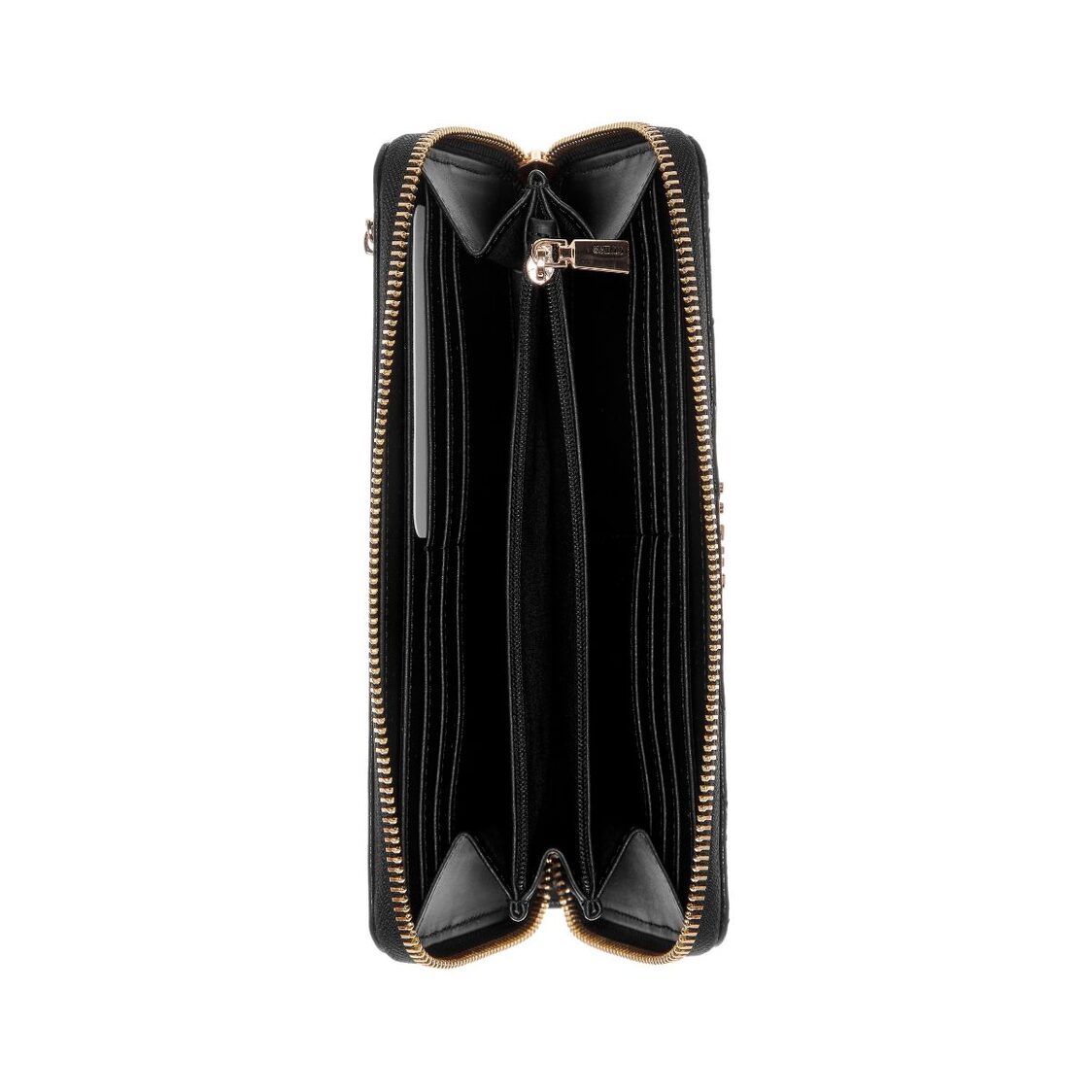 Guess Aldina Slg Large Zip Around - Black