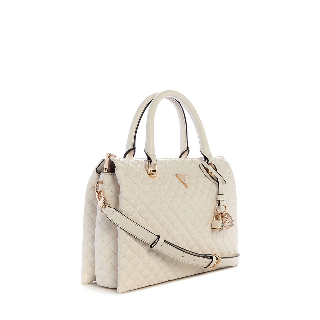 Guess Everlee Girlfriend Satchel - Off White