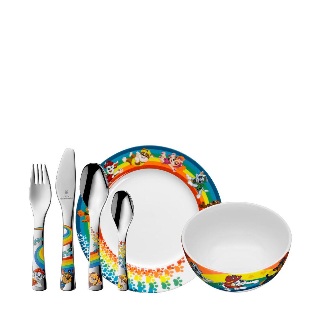 WMF Kids Paw Patrol 6-pc Cutlery Set (With Bowl and Plate) (12-8808-9964)