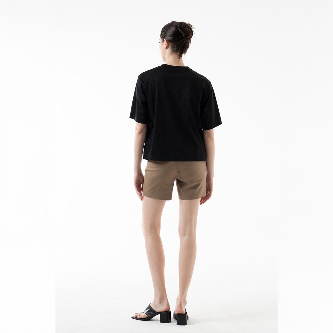 K/Woods Essential Boxy Tee in Black