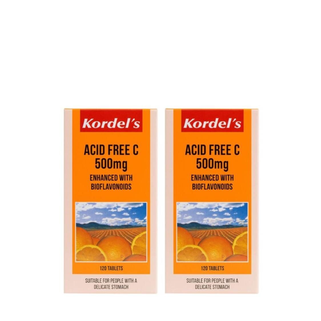 Kordel's Acid Free C 500mg T120 Twin Pack