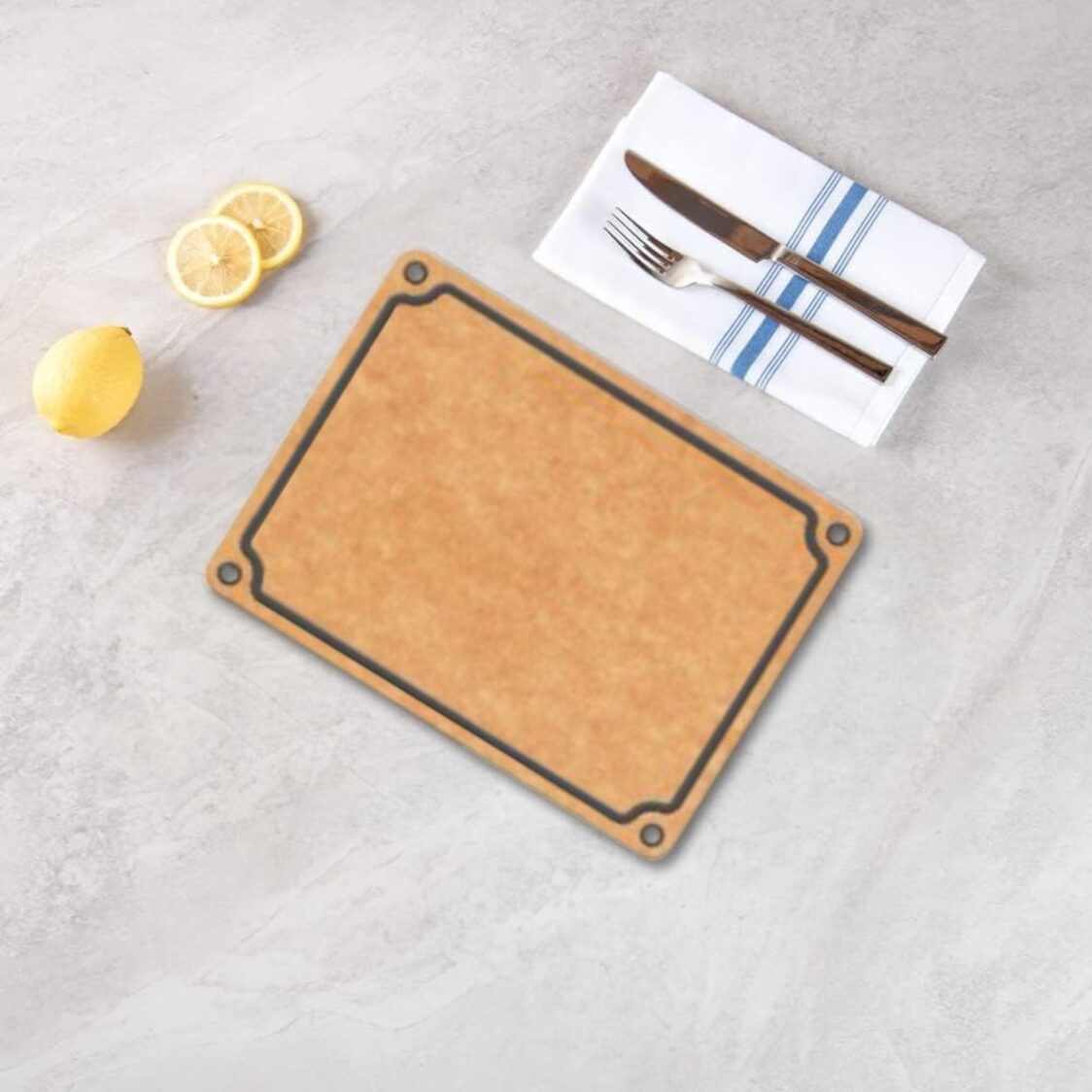 Safico Pro Wood Fibre Cutting Board With Silicone Pad 37cm Set of 2 (1917SF-QAS10-MP2)