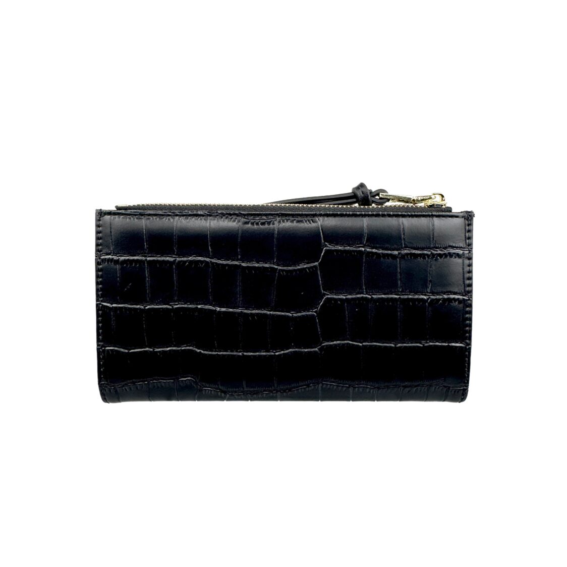 Mel&Co Croco Bi-Fold Snap Long Wallet