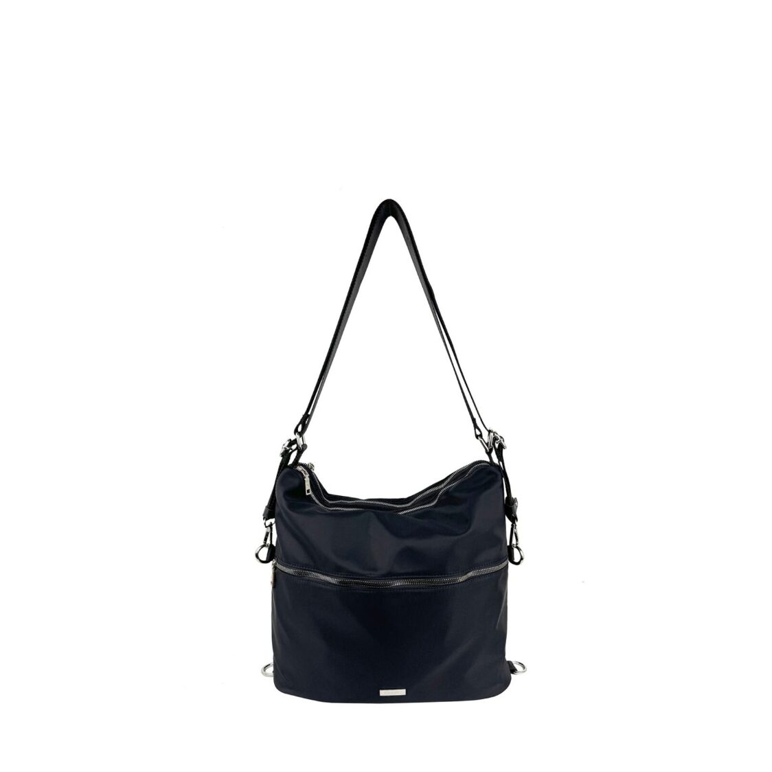 Mel&Co Nylon Two-Way Convertible Shoulder Backpack