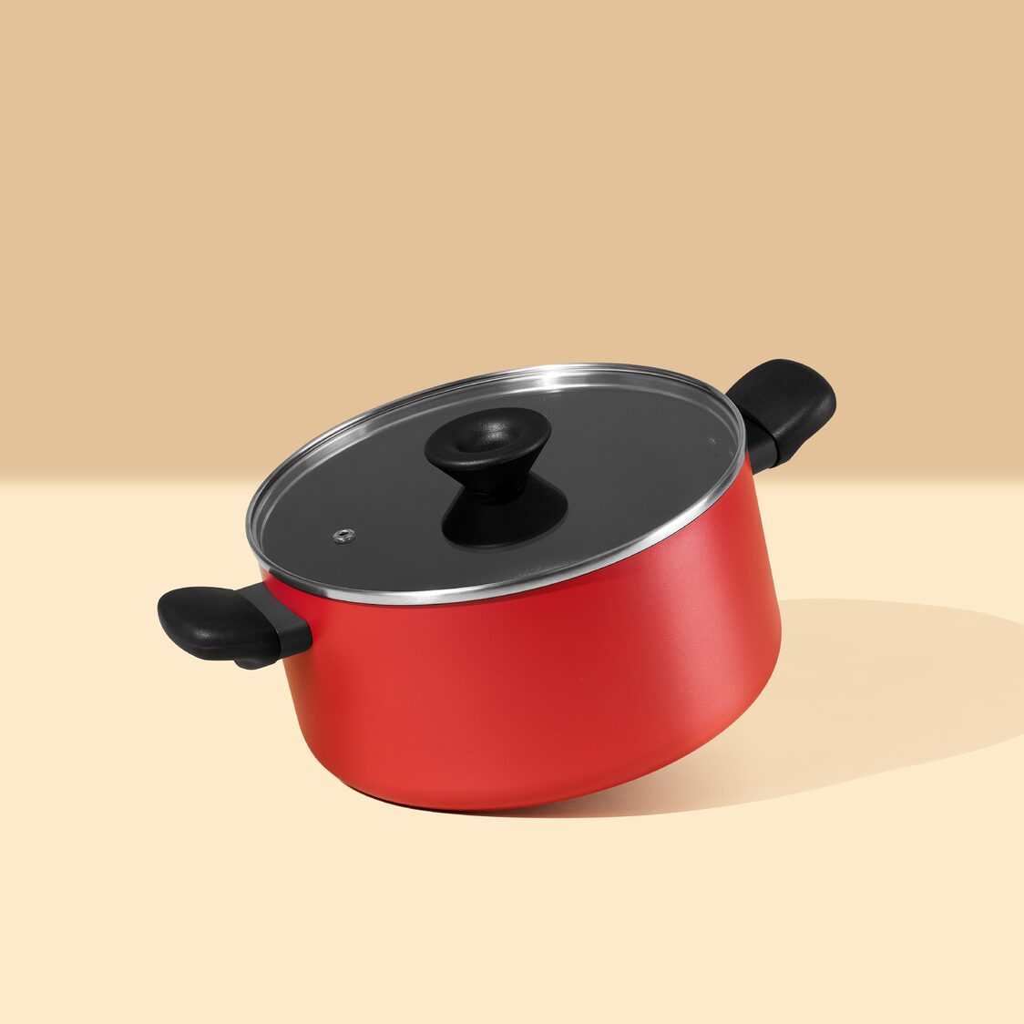 Meyer Bauhaus Nonstick 24cm | 5.2L Roma Red Covered Stockpot (Induction) 14202