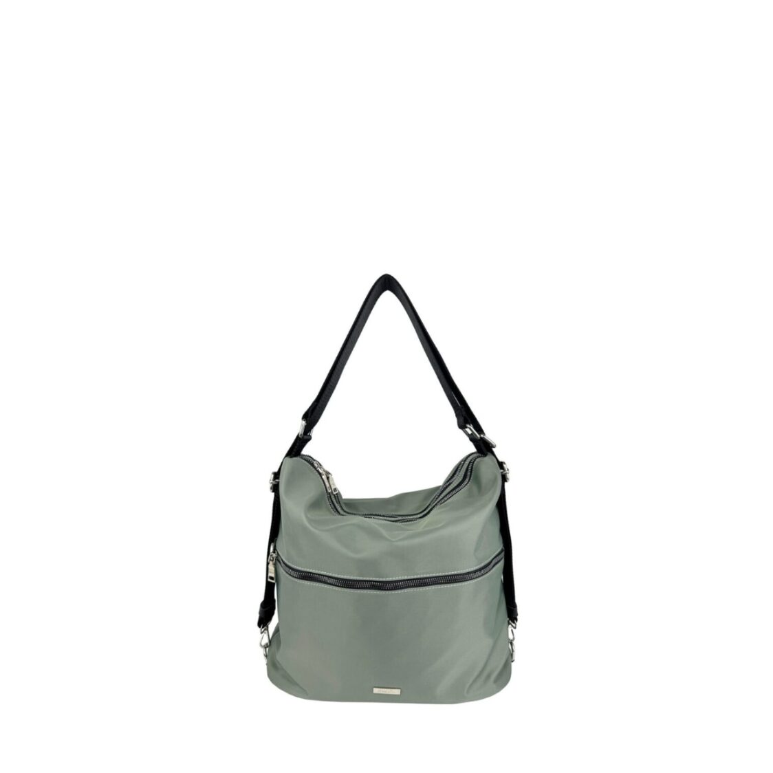 Mel&Co Nylon Two-Way Convertible Shoulder Backpack