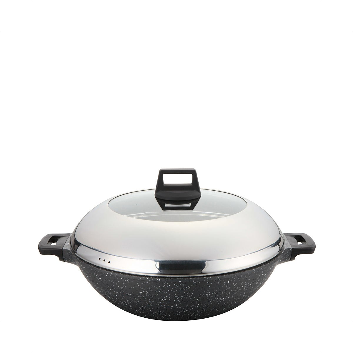 La Gourmet Shogun 36cm Wok With Semi Glass Lid