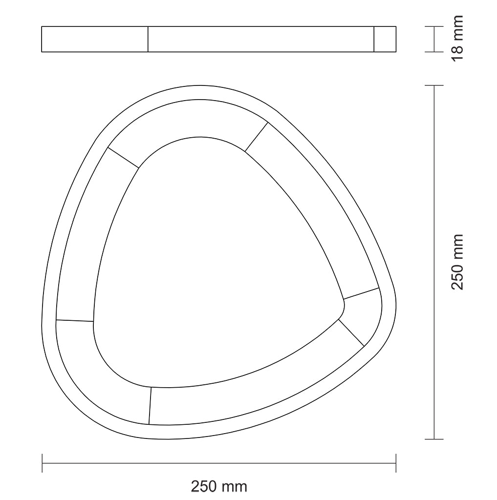 Tramontina Serving Board 25x25x1.8cm Teak Wood