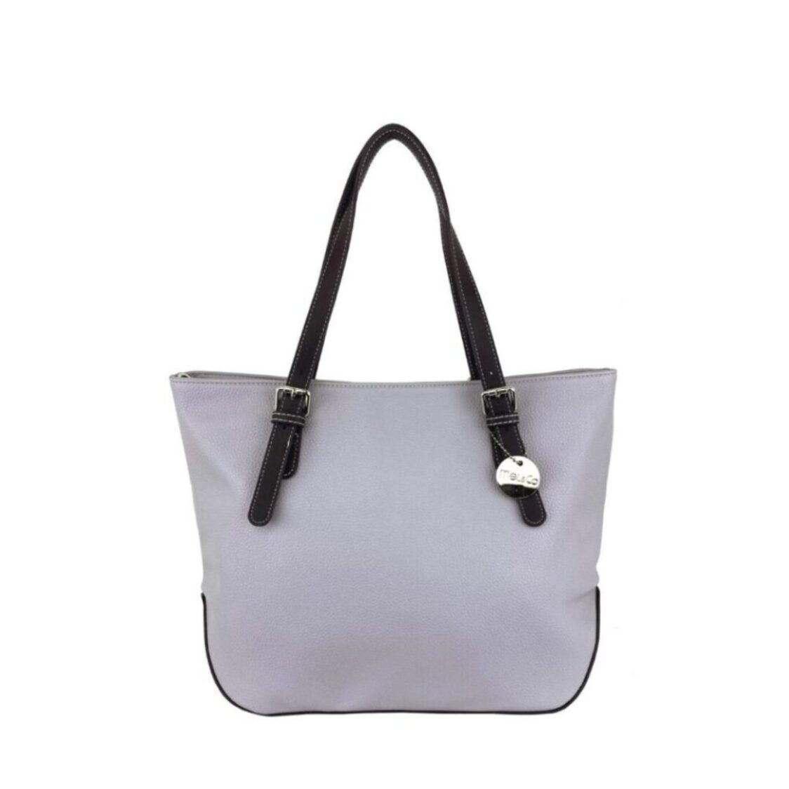 Mel&Co Pebbled Faux Leather Tote