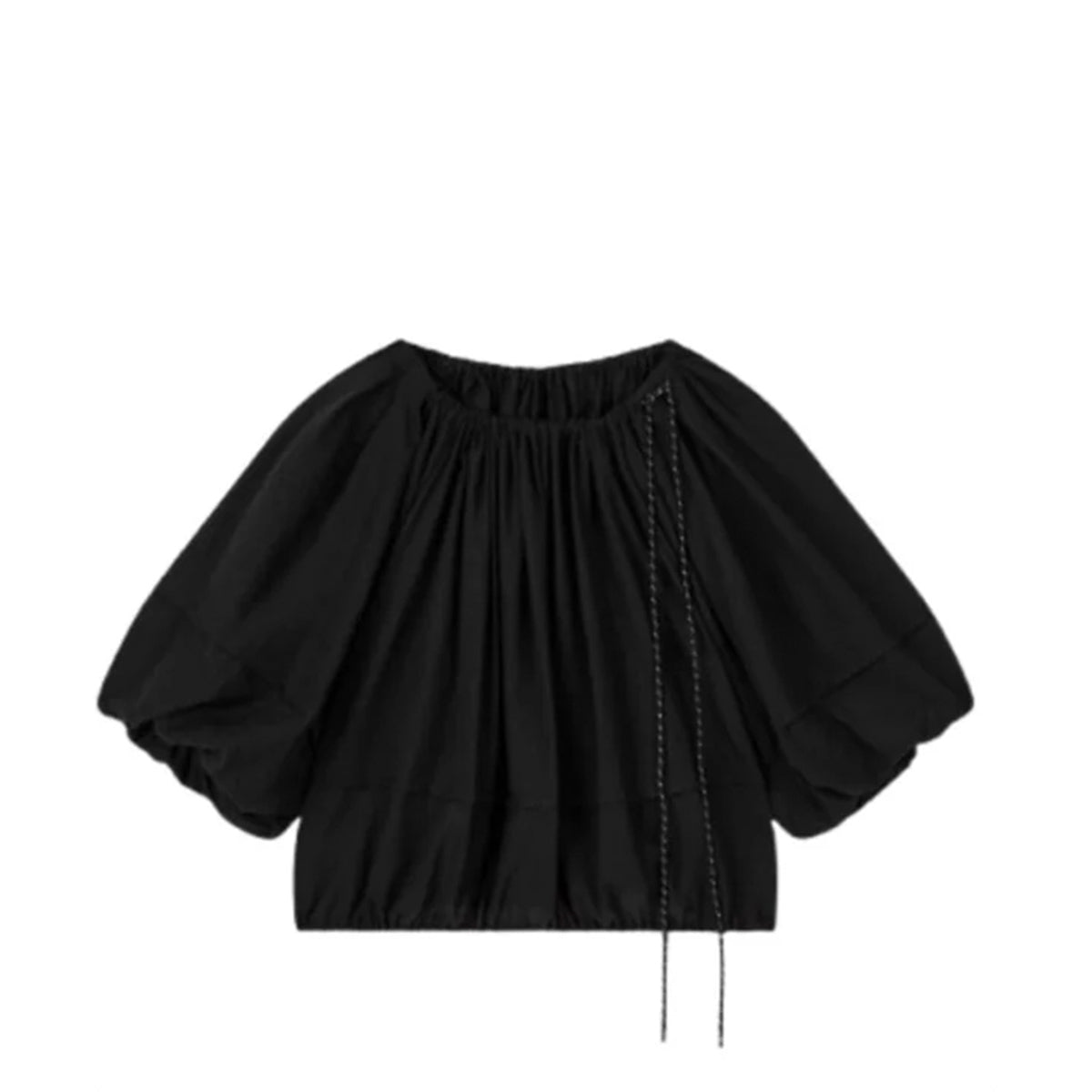 Voice Of Voices Off Shoulder Banding Blouse Black