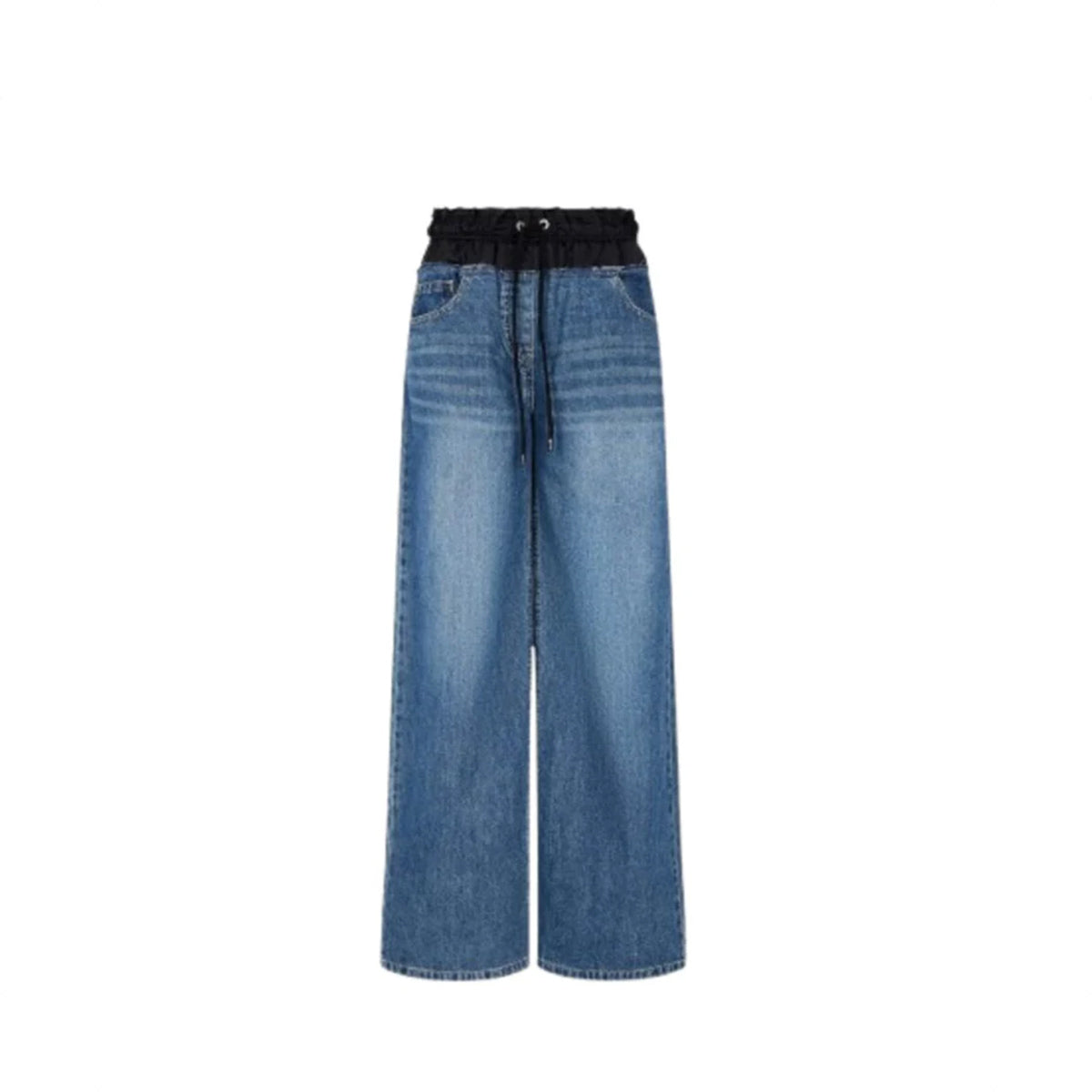 Voice Of Voices Nylon Mixed Semi Wide Pants Blue