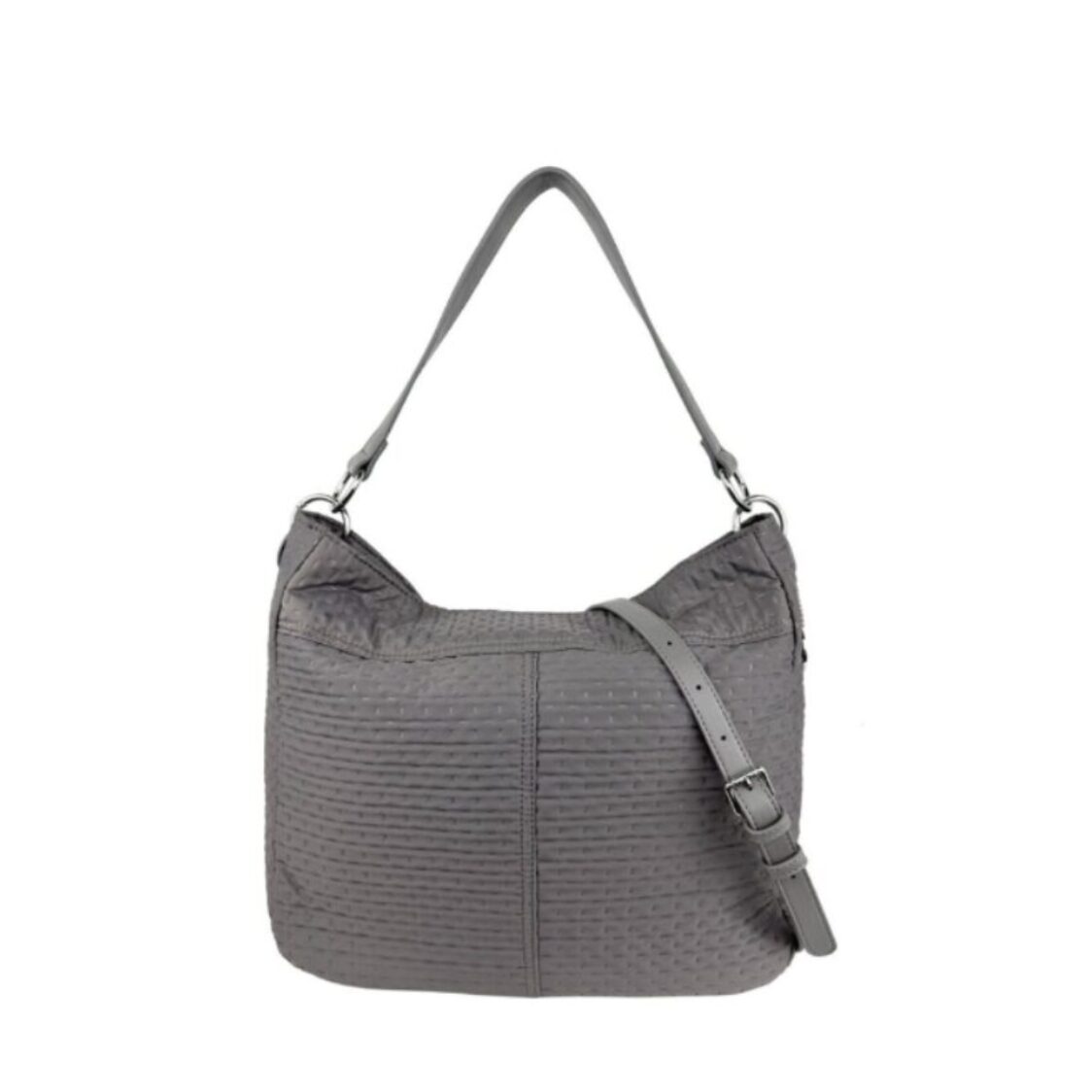 Mel&Co Embossed Nylon Single Handle Bag