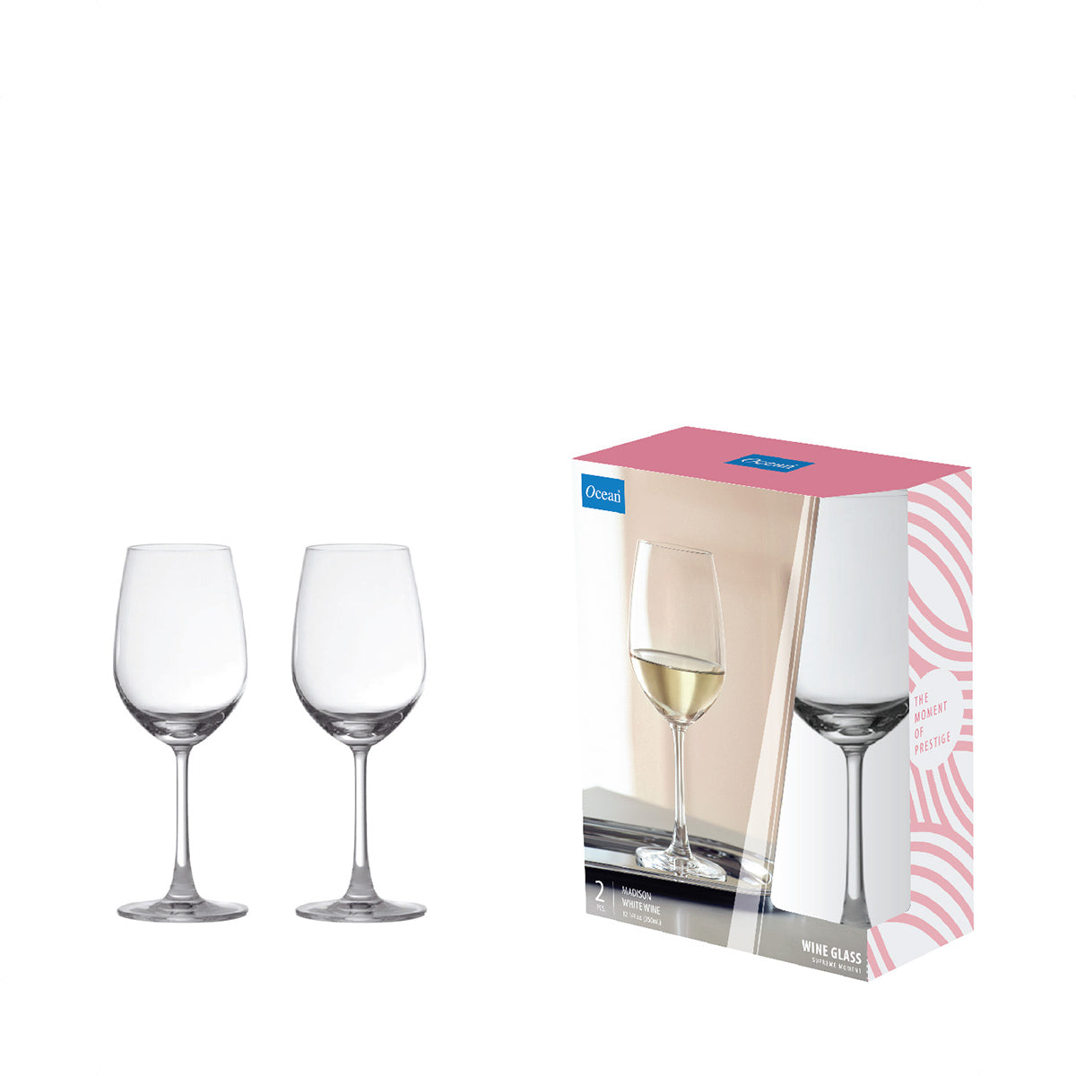 Ocean Madison White Wine 12oz 2pc Set (5015W12)