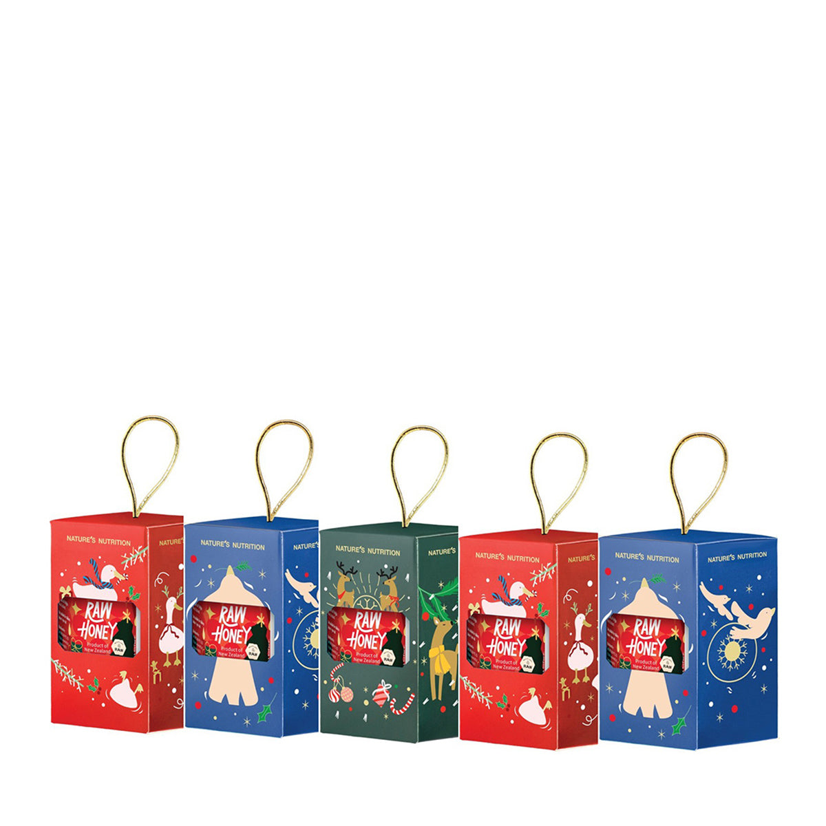 Nature’s Nutrition Raw Honey 50g with Christmas Box (5 boxes)