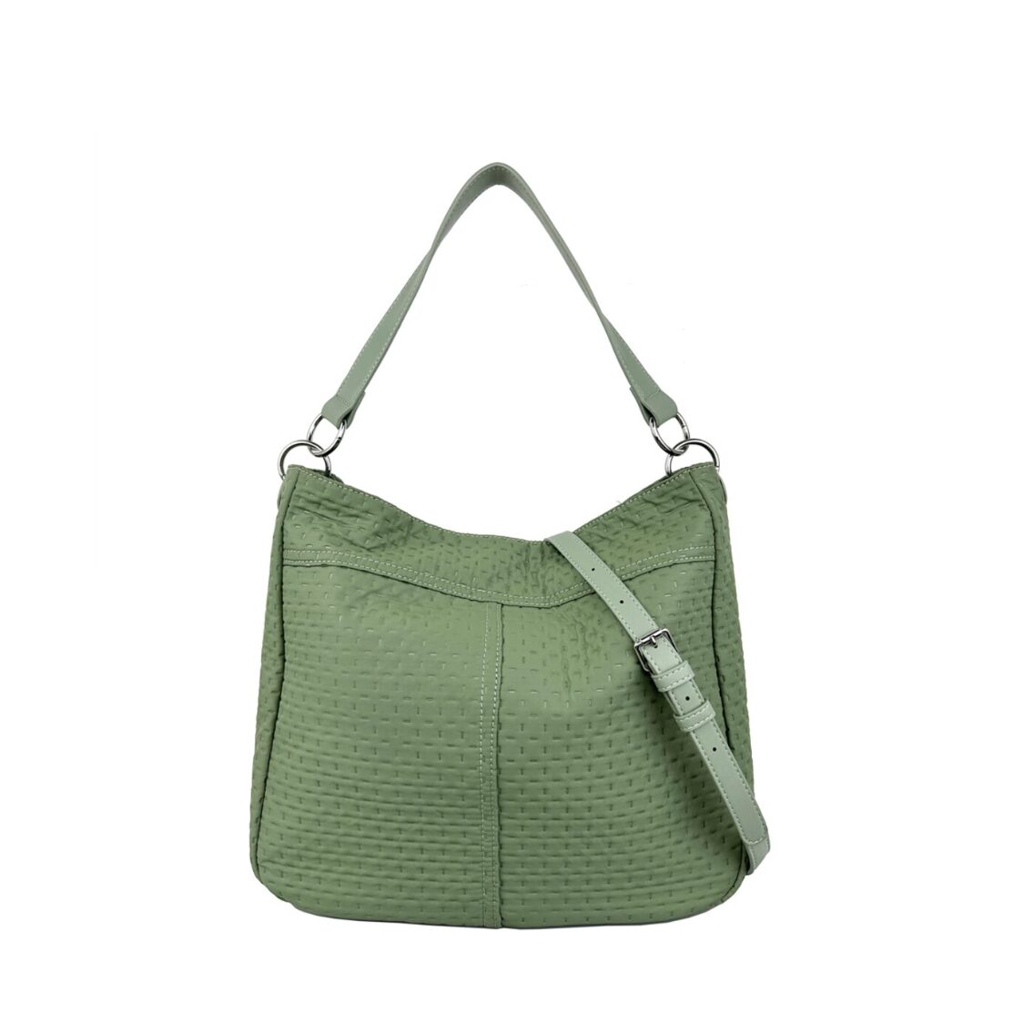 Mel&Co Embossed Nylon Single Handle Bag