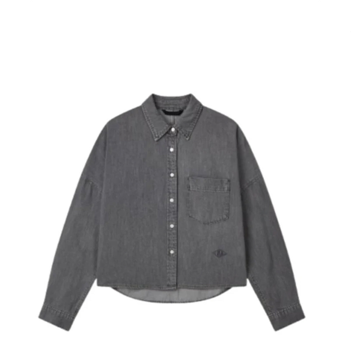 Voice Of Voices Dolman Sleeve Denim Shirts Grey