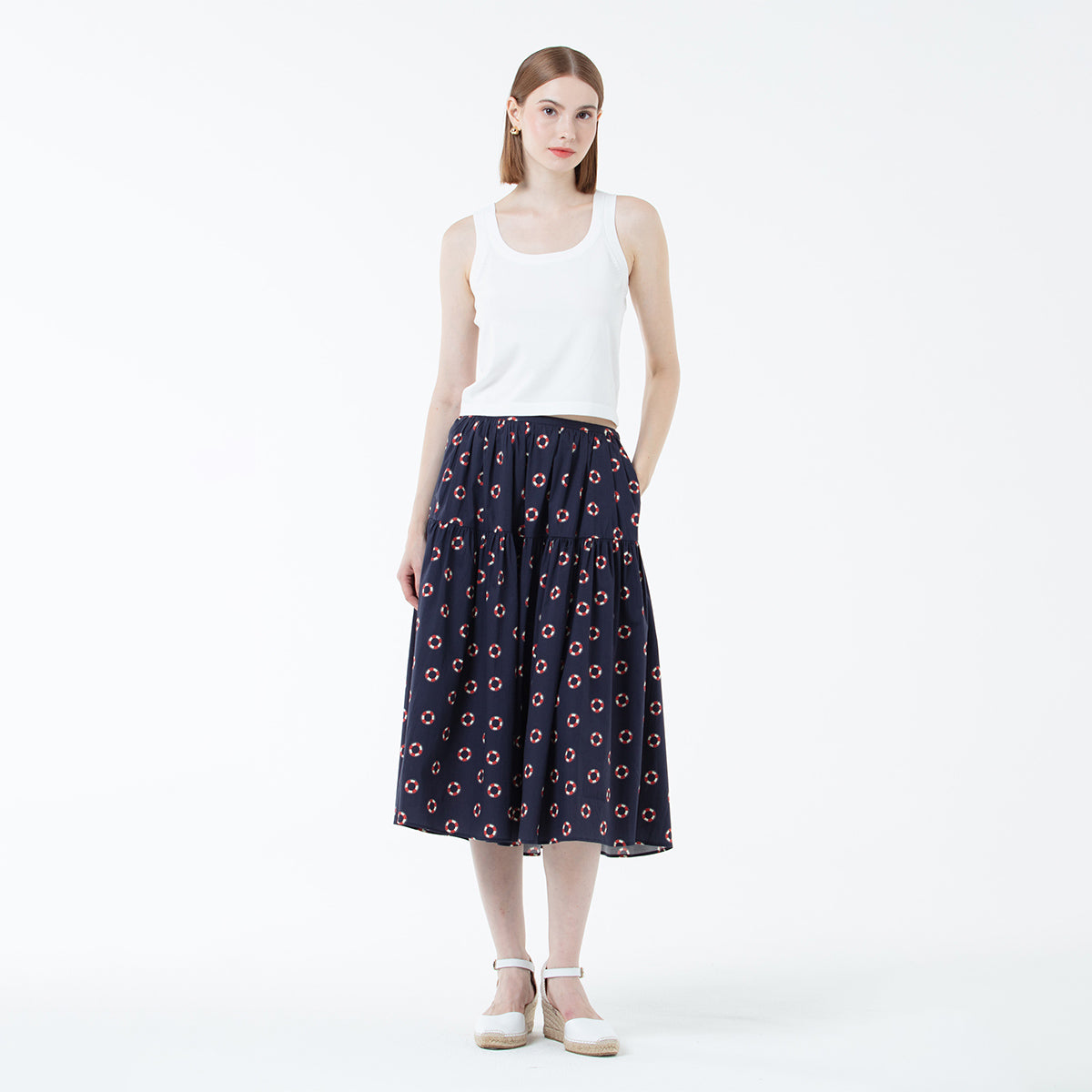 K/Woods Coastline Striped Tank