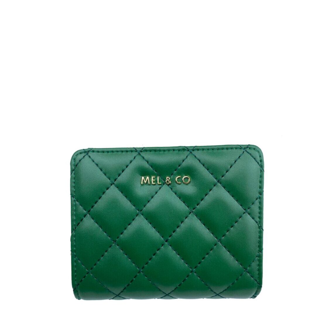Mel&Co Quilted Bifold Snap Wallet With Zip-Around Compartment