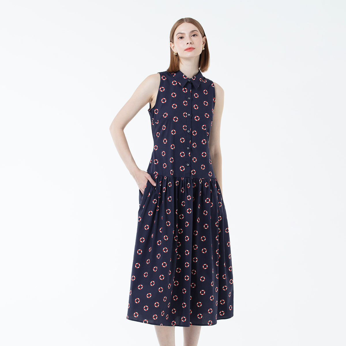 K/Woods Cut-in Flow Dress