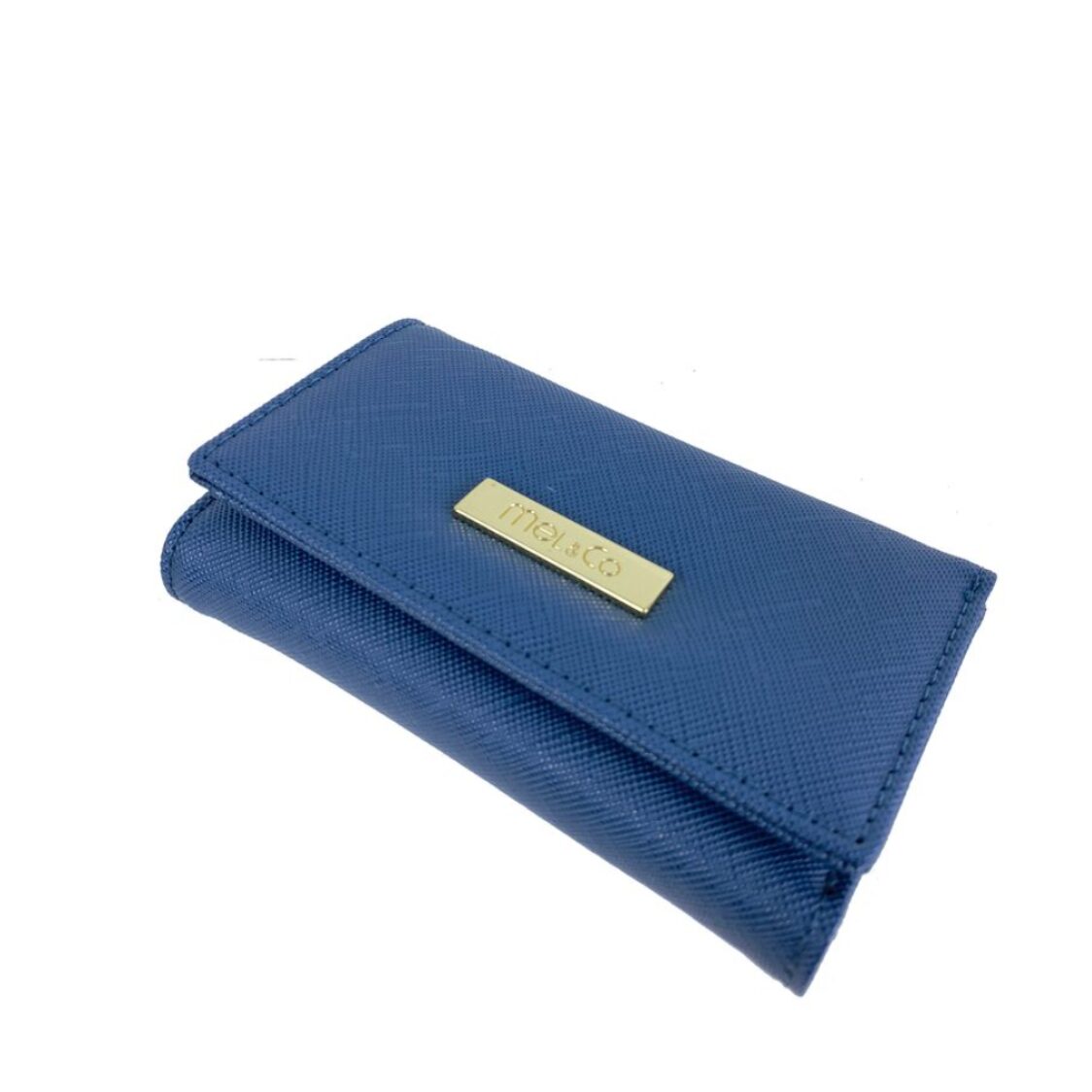 Mel&Co Saffiano Leatherette Basic Key Pouch