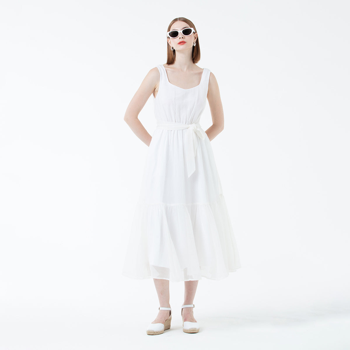K/Woods Whisper White Sundress