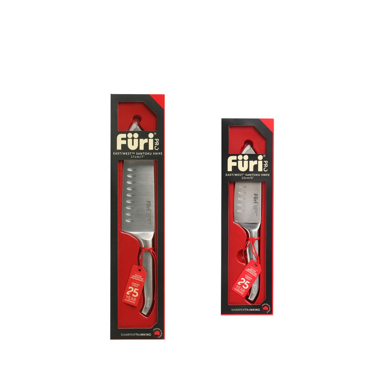 Furi East West Santoku 2pc Knife Set 13cm & 17cm